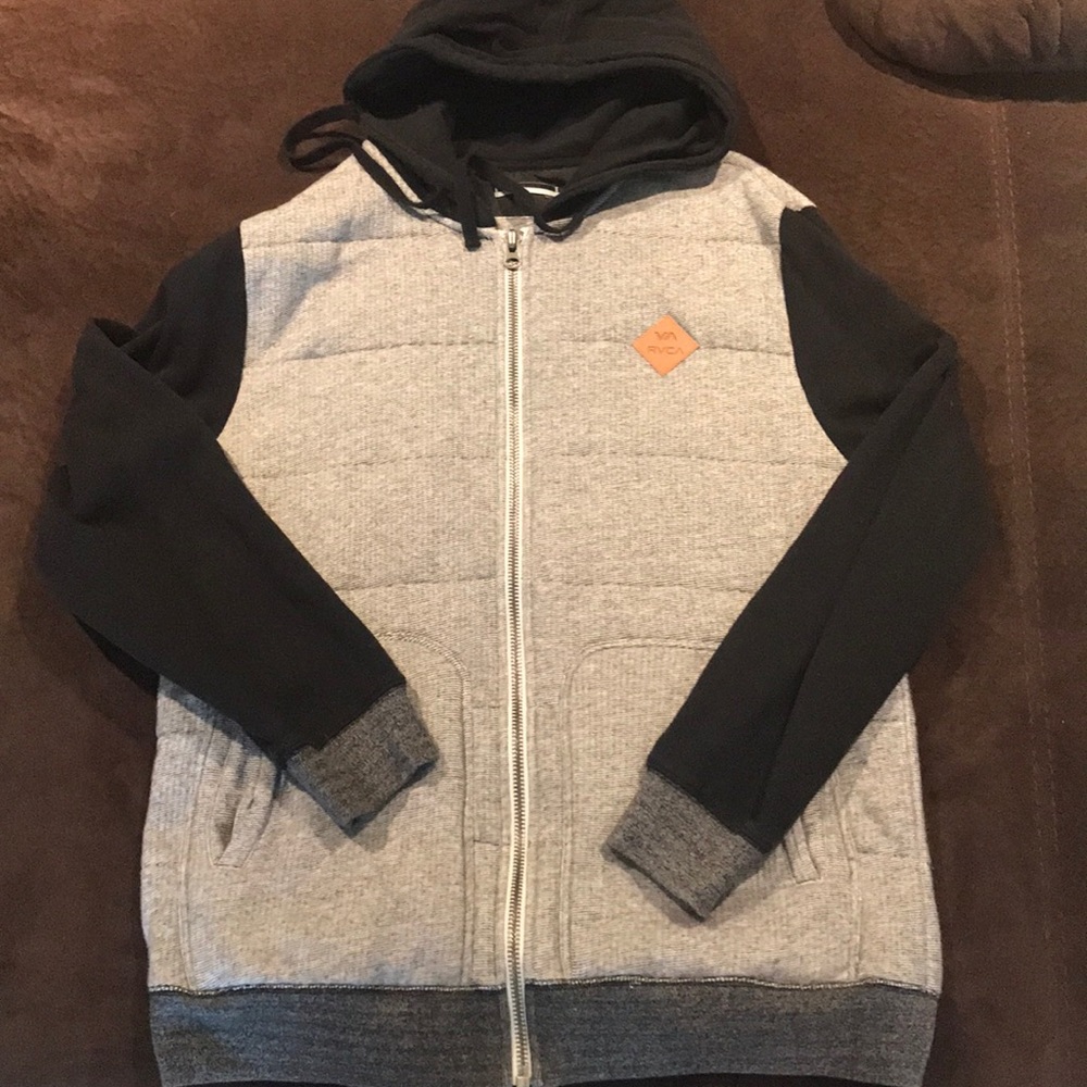 Rvca zip up hoodie